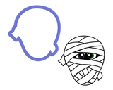 Mummy Head Cookie Cutter