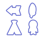 Native American Cookie Cutter Set