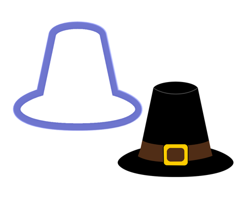 Pilgrim Hat Cookie Cutter