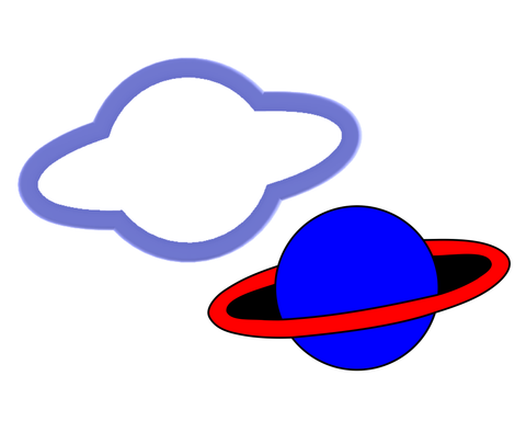 Planet with Ring Cookie Cutter