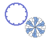 Pom Pom - Wheel- Gear Cookie Cutter