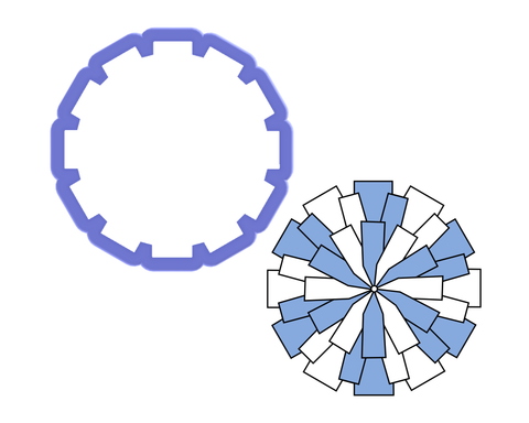 Pom Pom - Wheel- Gear Cookie Cutter