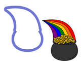 Pot of Gold with Rainbow Cookie Cutter