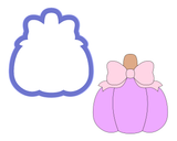 Pumpkin with Bow Cookie Cutter