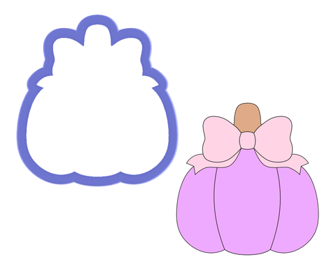 Pumpkin with Bow Cookie Cutter