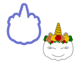 Pumpkin with Unicorn Horn Cookie Cutter