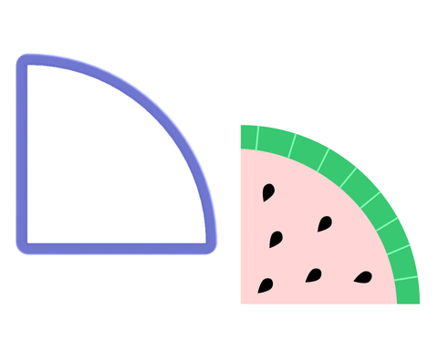 Quarter Circle Cookie Cutter