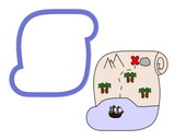 Scroll - Map - Diploma Cookie Cutter