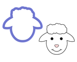 Sheep Face Cookie Cutter