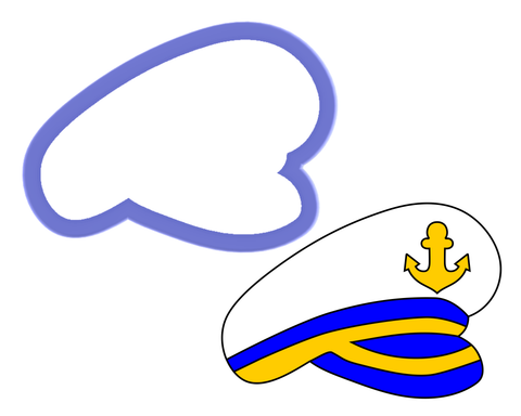 Ship Captain's Hat Cookie Cutter