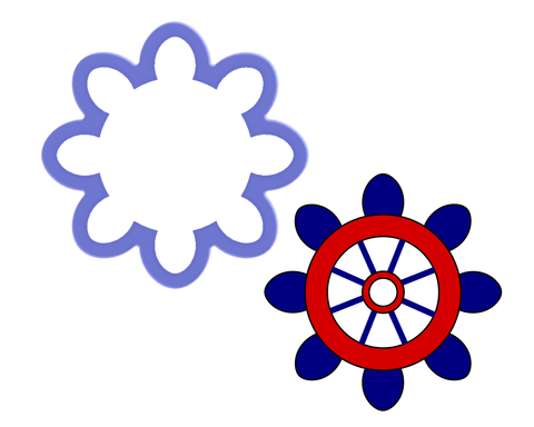 Ship Wheel Cookie Cutter
