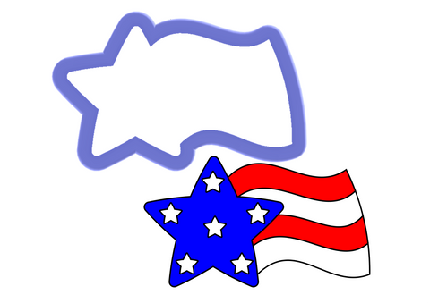 Shooting Star #1 Cookie Cutter