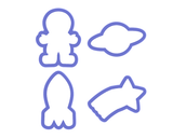 Outer Space Cookie Cutter Set
