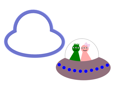 Spaceship Cookie Cutter