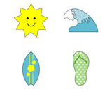Summer Beach Cookie Cutter Set