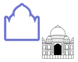 Taj Mahal Cookie Cutter