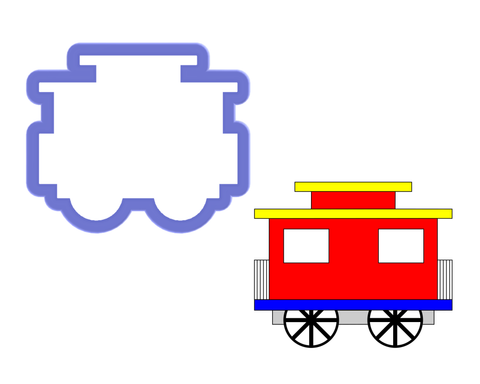 Train Caboose Cookie Cutter