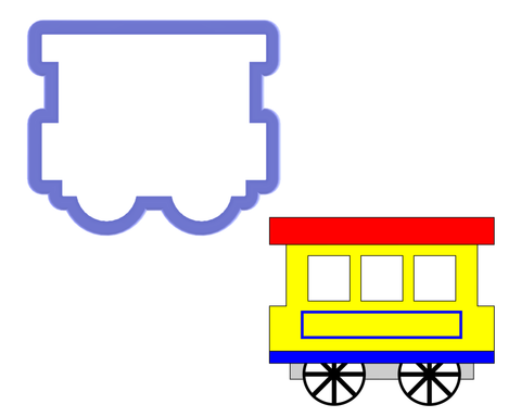 Train Car Cookie Cutter