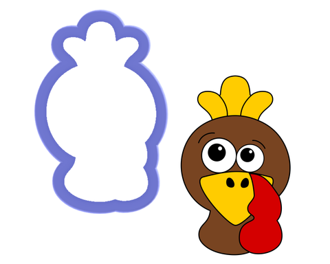Turkey Face Cookie Cutter