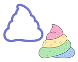 Unicorn Poop - Whipped Cream- Poop Cookie Cutter
