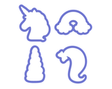 Unicorn Cookie Cutter Set