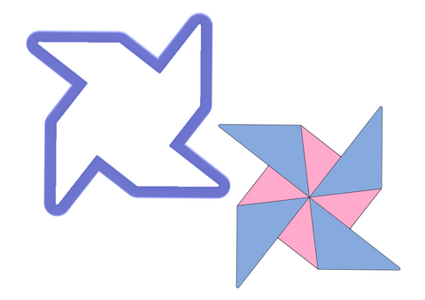 Pinwheel - Ninja Star Cookie Cutter