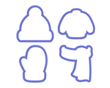 Winter Clothes Cookie Cutter Set