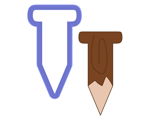 Wooden Steak - Nail Cookie Cutter