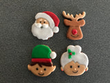 Santa and Friends Faces Cookie Cutter Set