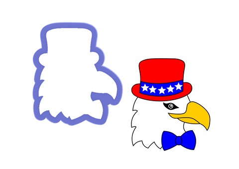 4th of July Eagle Head Cookie Cutter