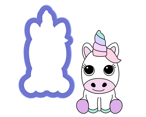 Baby Unicorn Cookie Cutter