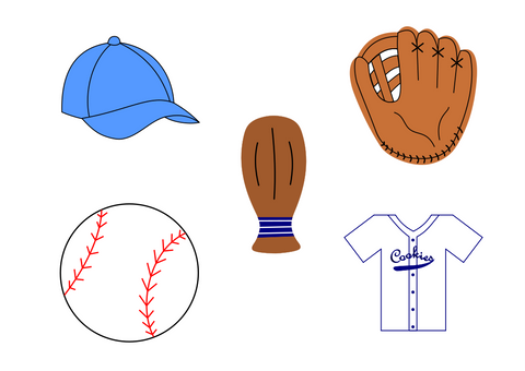 Baseball Cookie Cutter Set-4-Piece/5-Piece