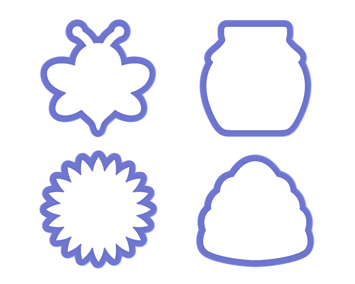 Bee Cookie Cutter Set The Cookie Cutter Club