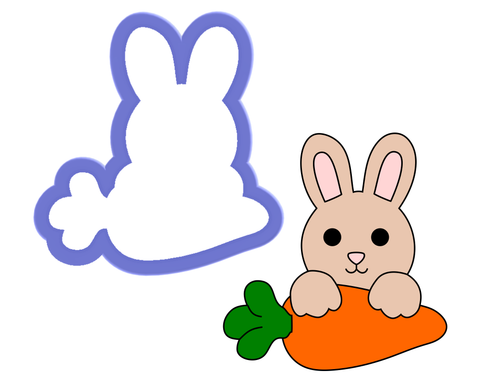 Bunny with Carrot Cookie Cutter