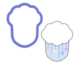 Cloud with Rain Cookie Cutter