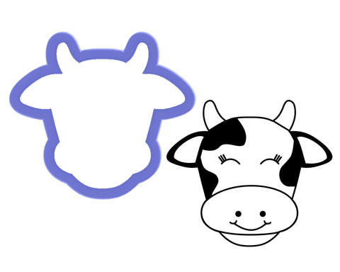 Cow Face #1 Cookie Cutter