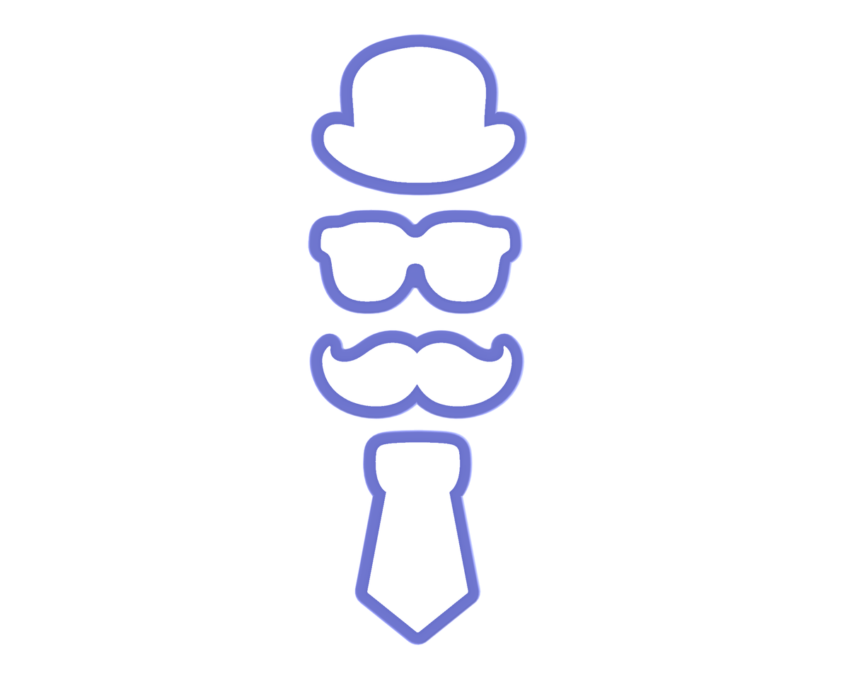 Dapper Cookie Cutter Set – The Cookie Cutter Club