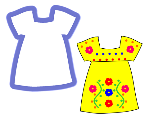 Dress - Puebla Dress - Baptism Dress - Cookie Cutter