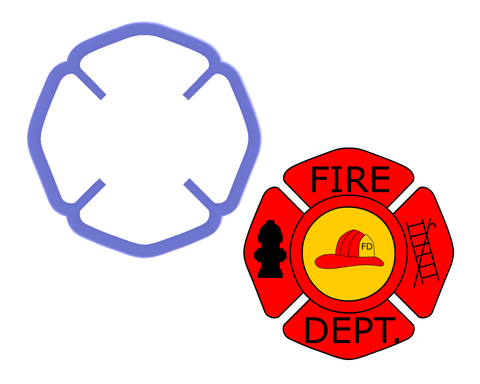 Firefighter Logo Cookie Cutter