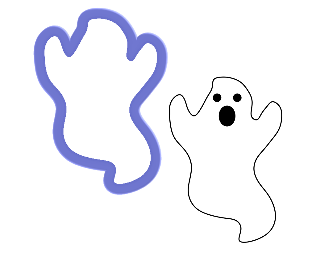 Printable Ghost Cookie Cutter Pattern Printable Ghost Cookie Cutter Pattern