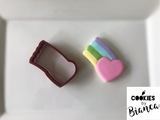 Heart with Rainbow Cookie Cutter