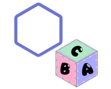 Hexagon - Cube - ABC Block - D20 Dice - Cookie Cutter