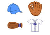 Baseball Cookie Cutter Set - 4-Piece or 5-Piece Set