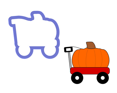 Pumpkin in Wagon #1 Cookie Cutter