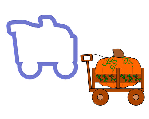 Pumpkin in Wagon #2 Cookie Cutter