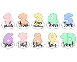 Chubby Numbers 1-10 with Cloud Cookie Cutter Set