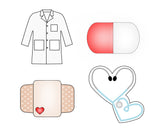 Doctor Cookie Cutter Set