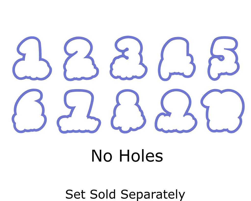 Chubby Number 2 with Script Outline Cookie Cutter – The Cookie Cutter Club