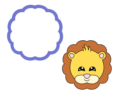 Lion Face #2 Cookie Cutter
