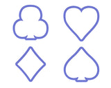 Playing Card Symbols Cookie Cutter Set